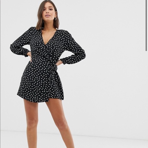 Abercrombie & Fitch Other - A&F Black Polka Dot Romper